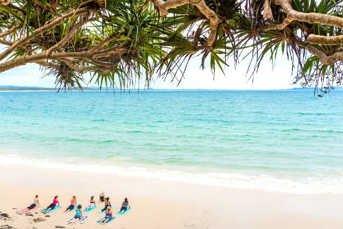 Yoga at Little Cove, Noosa