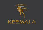 Keemala logo gold on grey